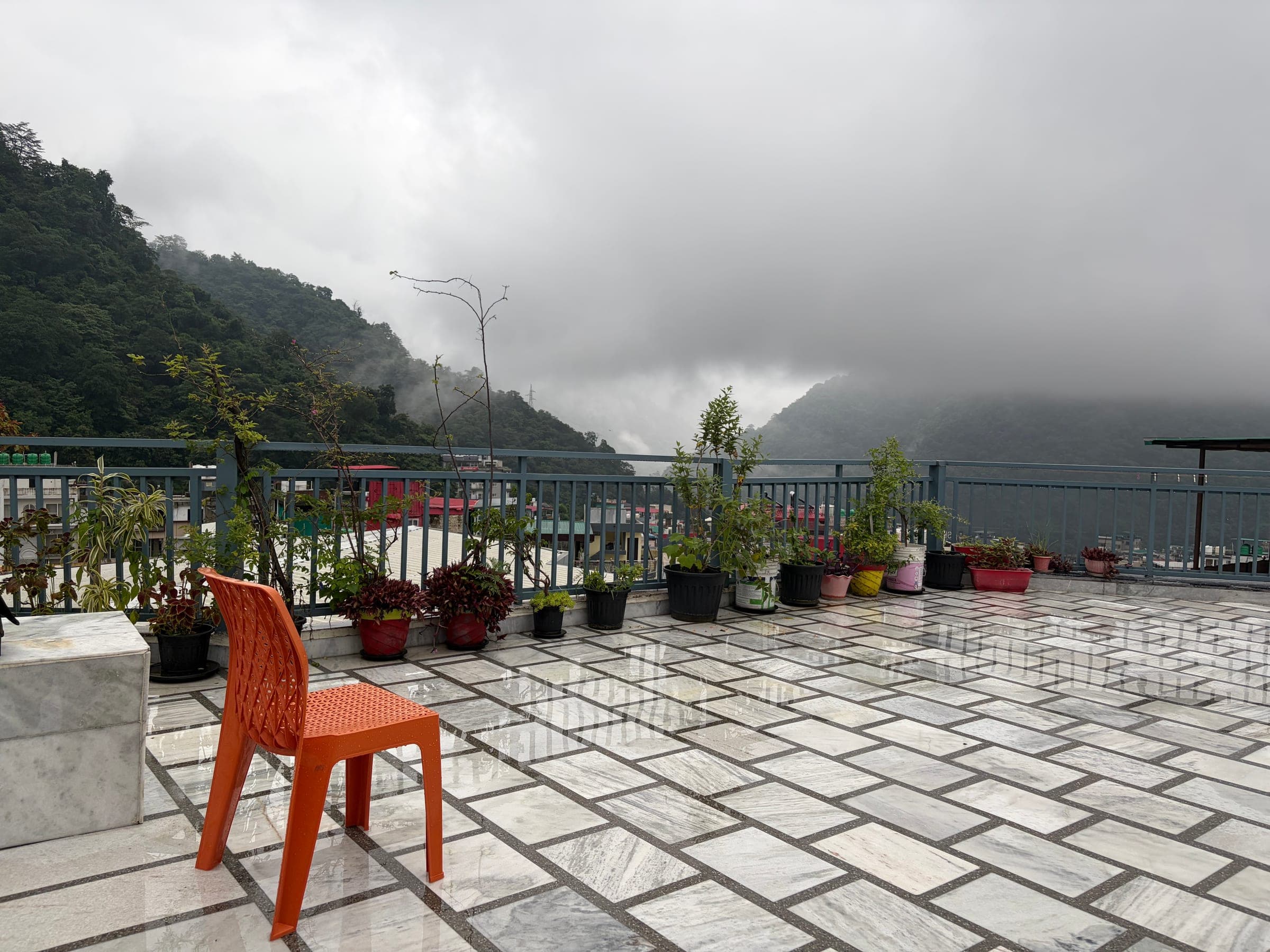 One chair left facing the valley