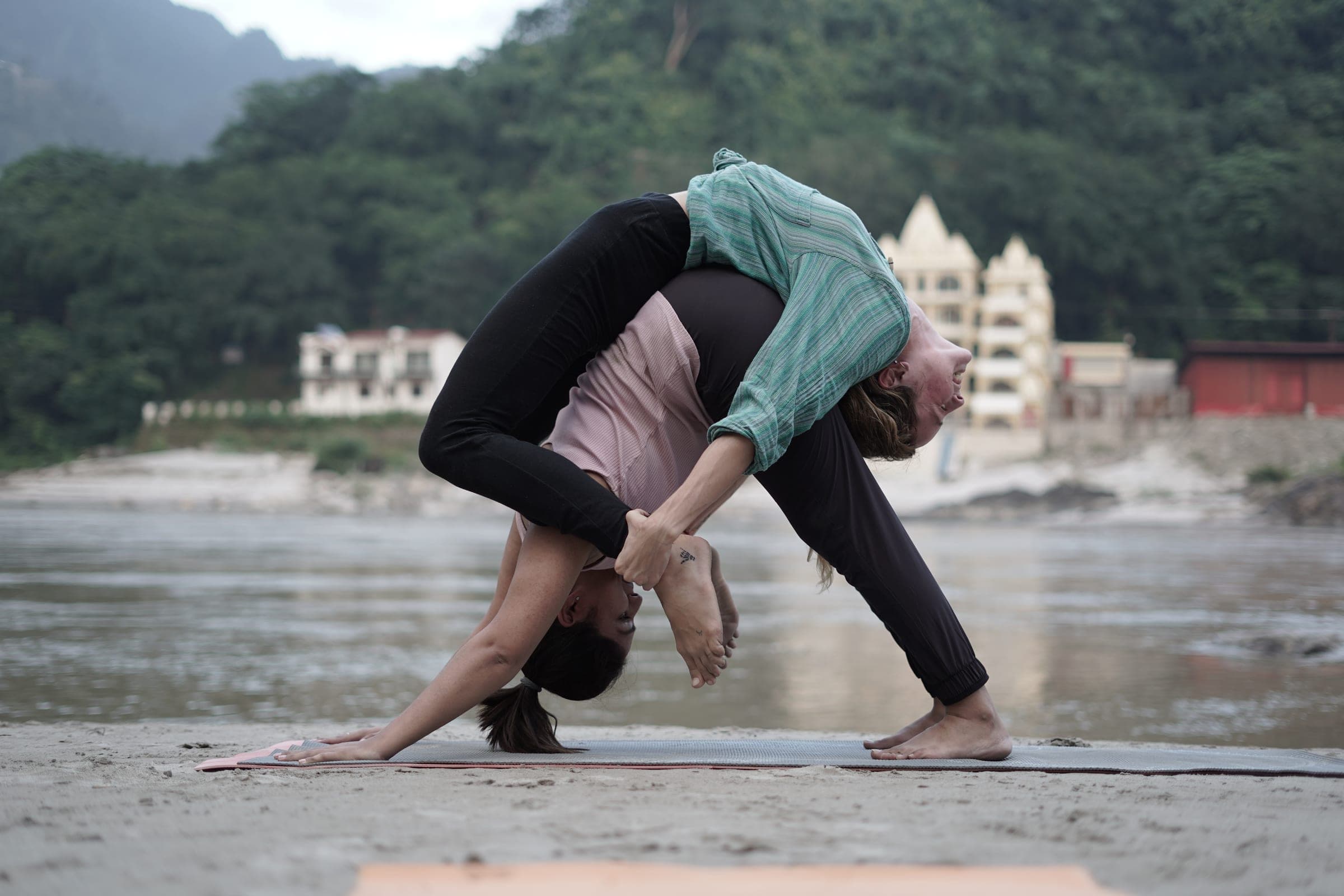 A backbend supported over a partner