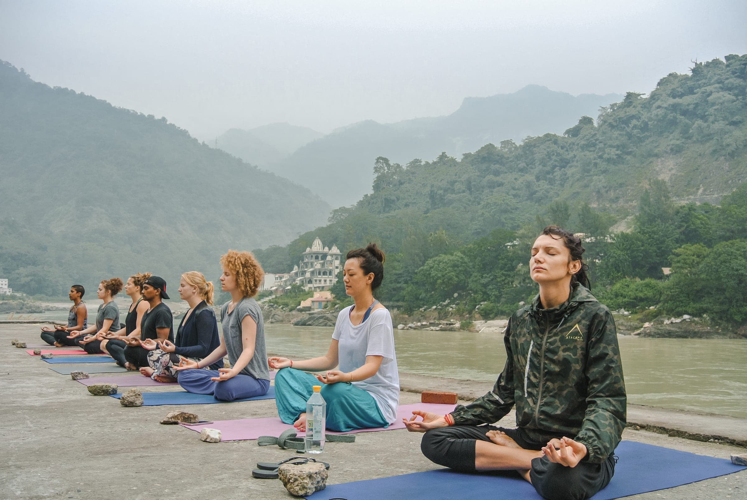 Meditation in the morning mist