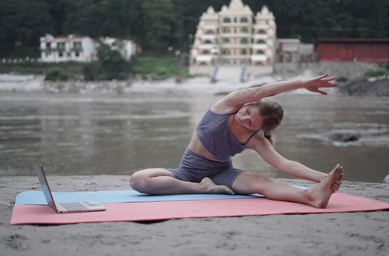 Ardha Baddha Padma Paschimotanasana