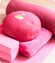 Comfortable cushions for 100 hour yin yoga teacher training in Rishikesh
