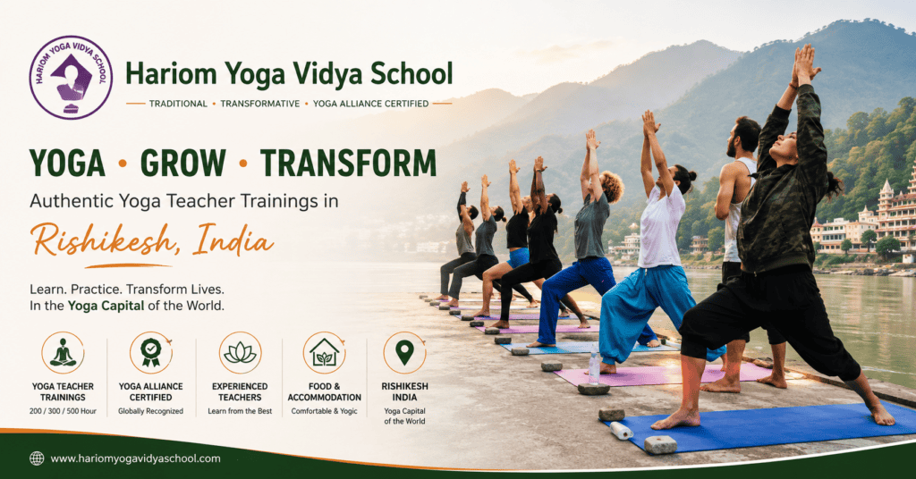 Best Yoga School in Rishikesh, India | Hariom Yoga Vidya School