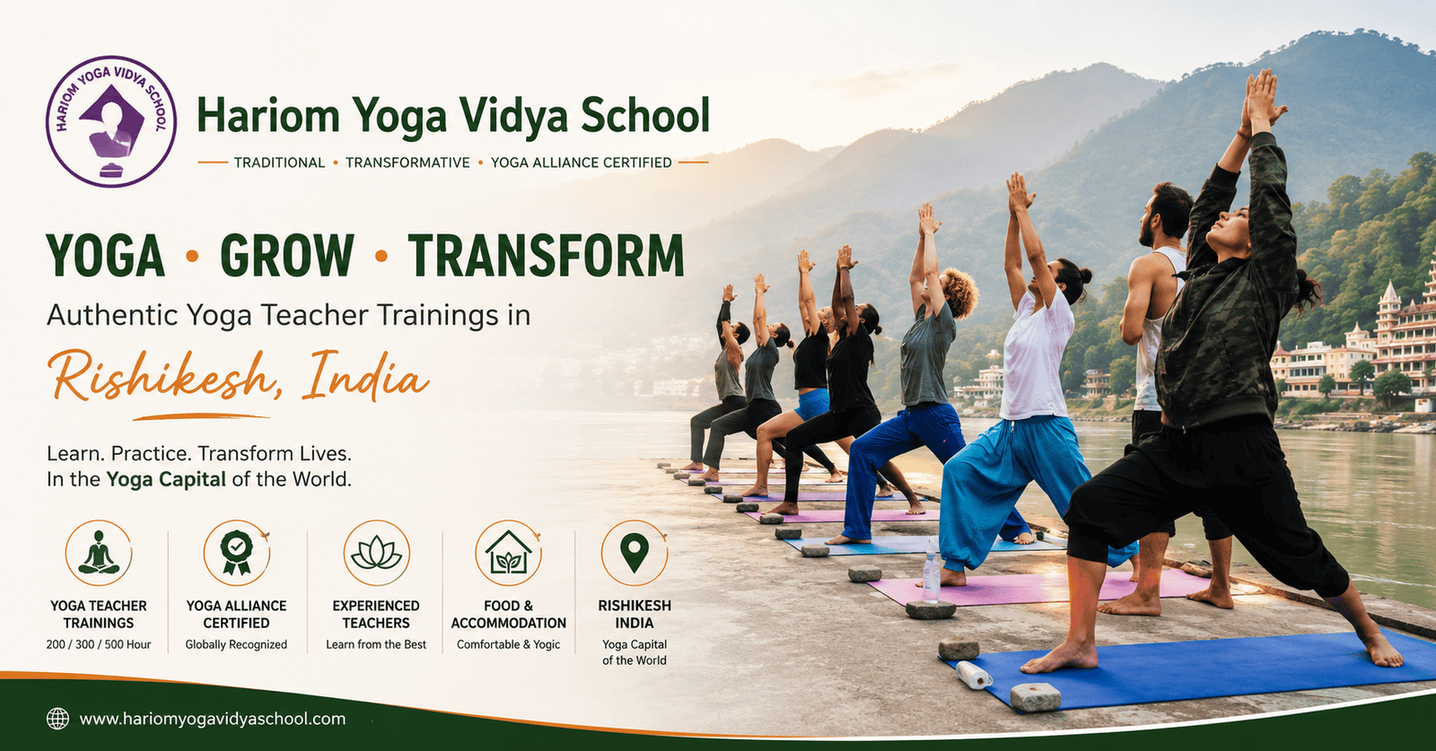 Best Yoga School in Rishikesh, India | Hariom Yoga Vidya School